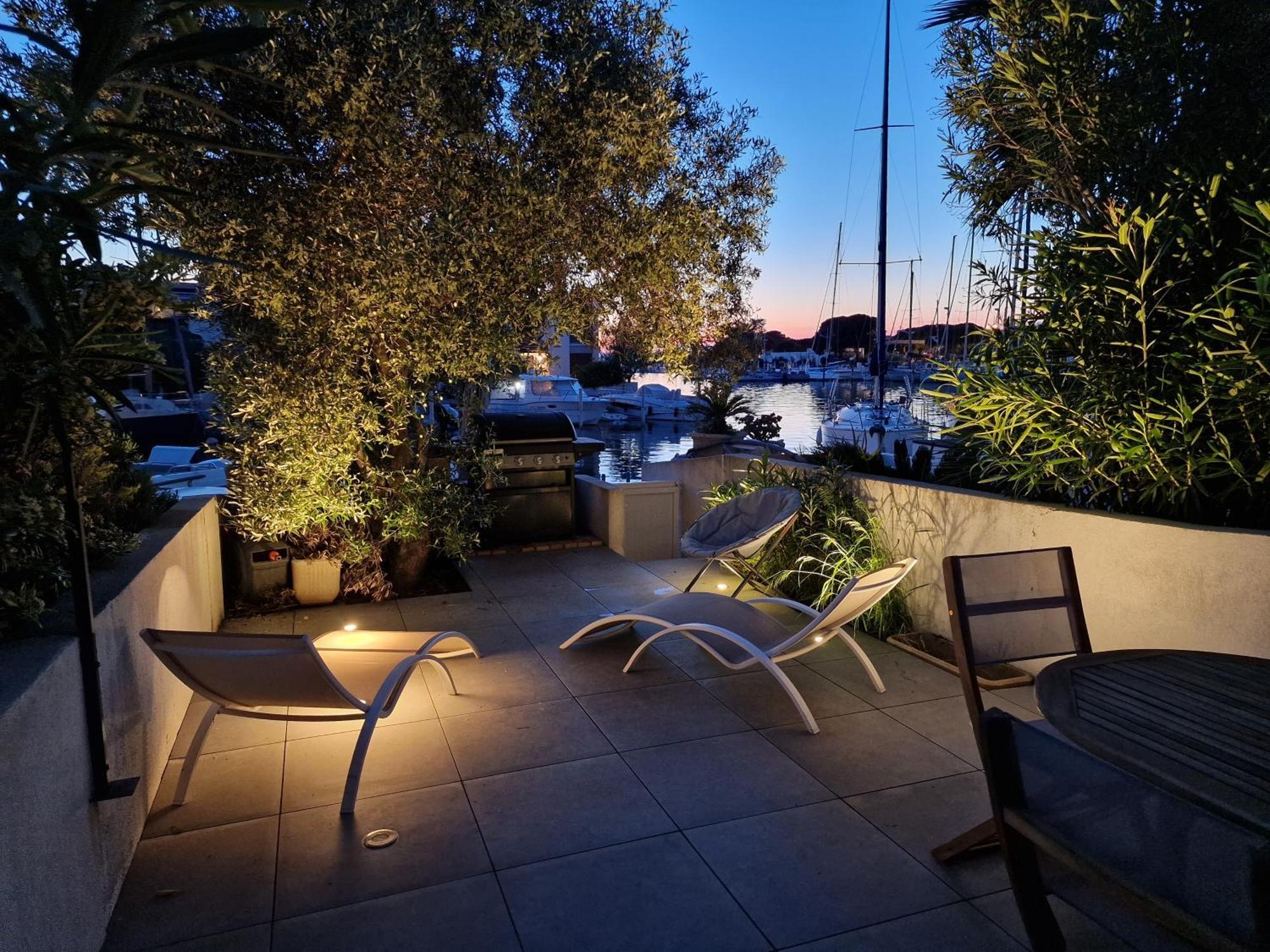 Marina Exceptionnelle - 8 Pers - 120 M2 Vue Mer - Suites Parentales - Cinema - Ponton 르그로뒤후아 외부 사진
